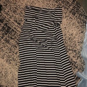 Long striped maxi skirt